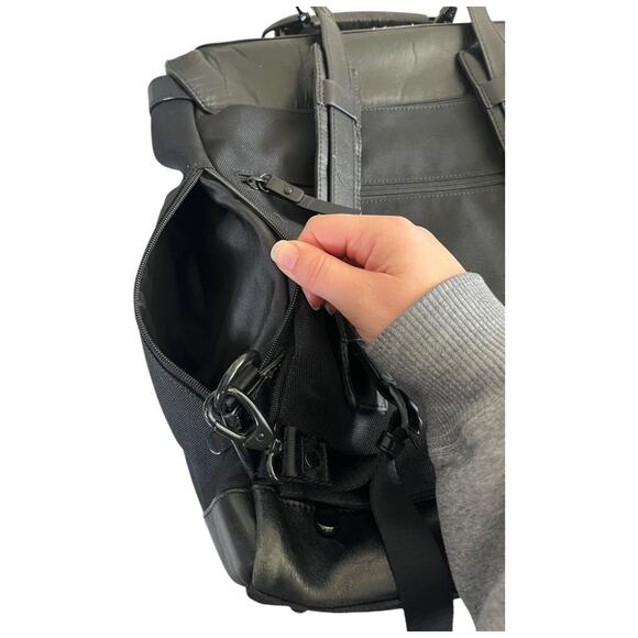 Lo & Sons Prospect Backpack Briefcase with insert black cow leather polyester - Picture 12 of 14